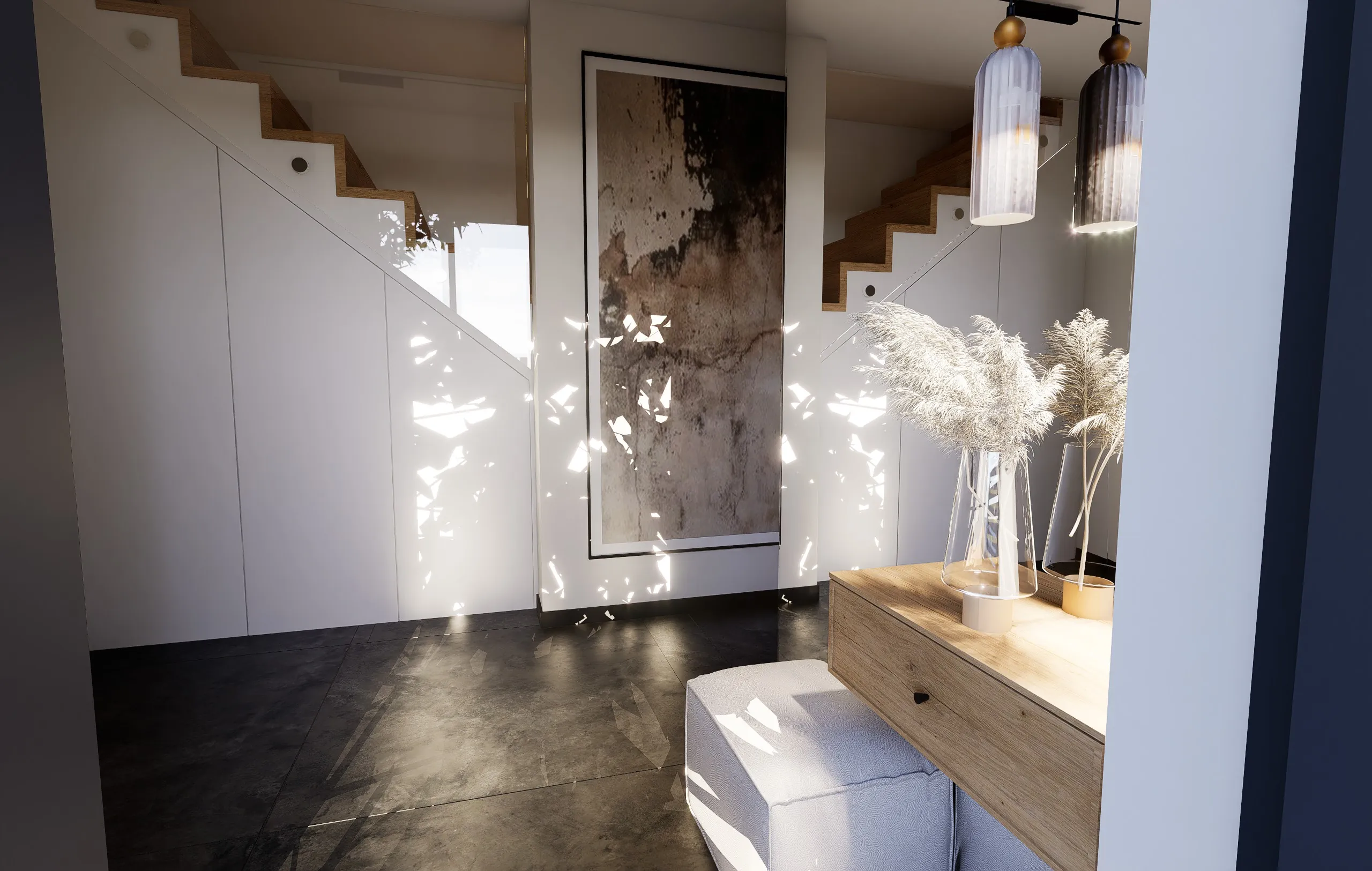 Sypialnia w tonacji ziemi — Mieszkanie · 45 m²